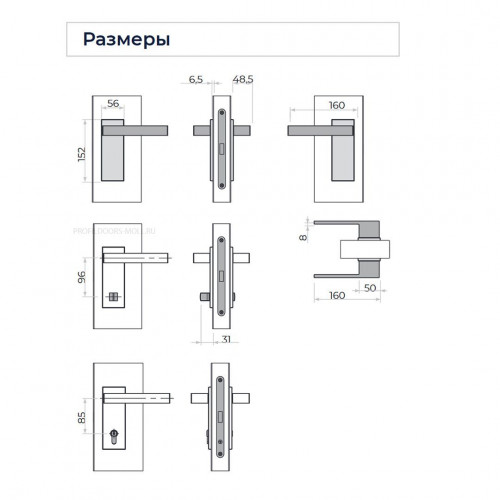 Дверная ручка ALU 360 PL цвет Зеленый воск На планке PL65
