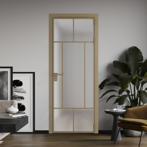 Межкомнатная дверь ProfilDoors 10 AG стекло Матовое цвет профиля Шампань