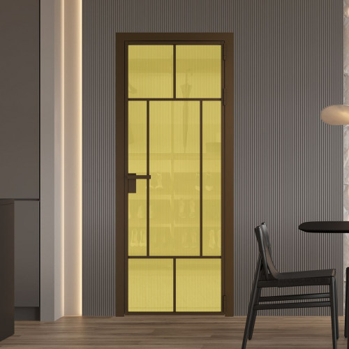 Межкомнатная дверь ProfilDoors 10 AG стекло Мору золото цвет профиля Деорэ