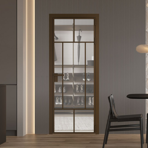 Межкомнатная дверь ProfilDoors 10 AG стекло Рэте цвет профиля Деорэ