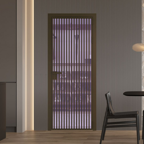 Межкомнатная дверь ProfilDoors 11 AG стекло Мору фиолетовое цвет профиля Деорэ
