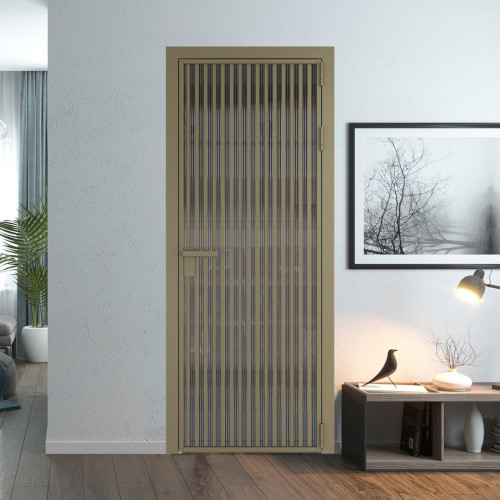 Межкомнатная дверь ProfilDoors 11 AG стекло Мору тонированное цвет профиля Шампань