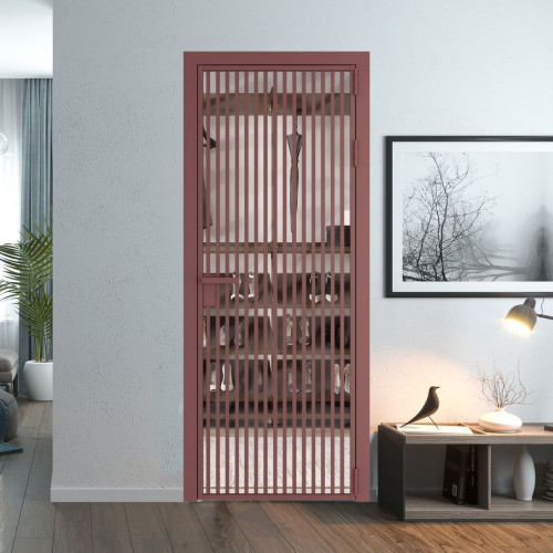 Межкомнатная дверь ProfilDoors 11 AG стекло Прозрачное цвет профиля Красный антрацит