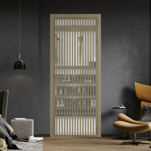 Межкомнатная дверь ProfilDoors 11 AG стекло Рэте цвет профиля Шампань