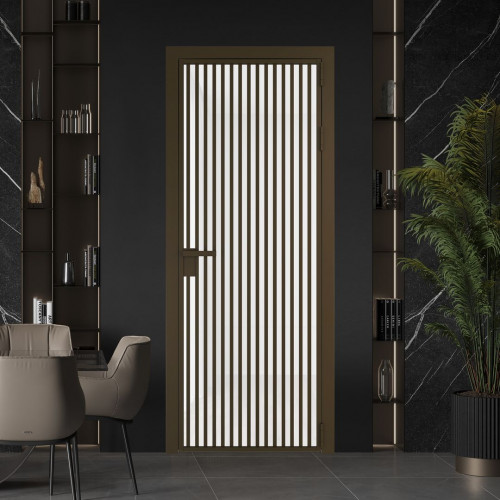 Межкомнатная дверь ProfilDoors 11 AG стекло Триплекс белый цвет профиля Деорэ