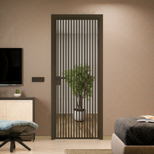 Межкомнатная дверь ProfilDoors 11 AG стекло Зеркало цвет профиля Деорэ