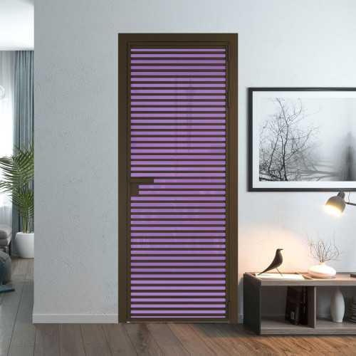 Межкомнатная дверь ProfilDoors 12 AG стекло Кризет фиолетовое цвет профиля Деорэ