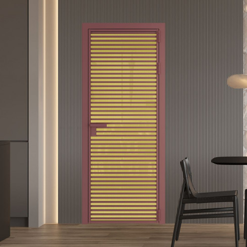 Межкомнатная дверь ProfilDoors 12 AG стекло Мору золото цвет профиля Красный антрацит
