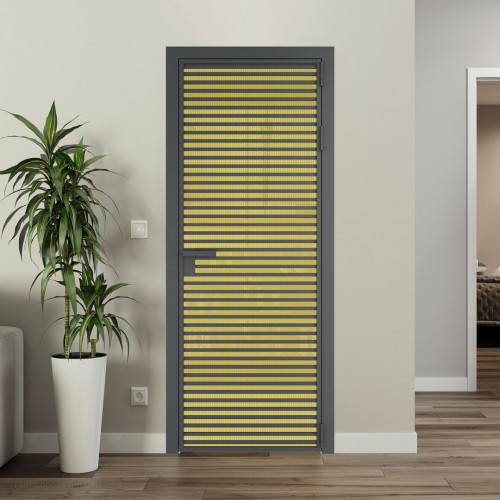 Межкомнатная дверь ProfilDoors 12 AG стекло Мору золото цвет профиля Серая ночь