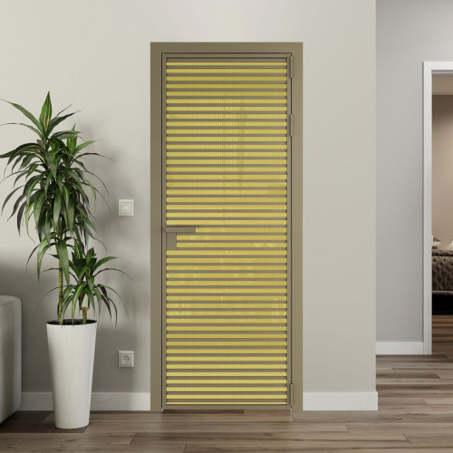 Межкомнатная дверь ProfilDoors 12 AG стекло Мору золото цвет профиля Шампань