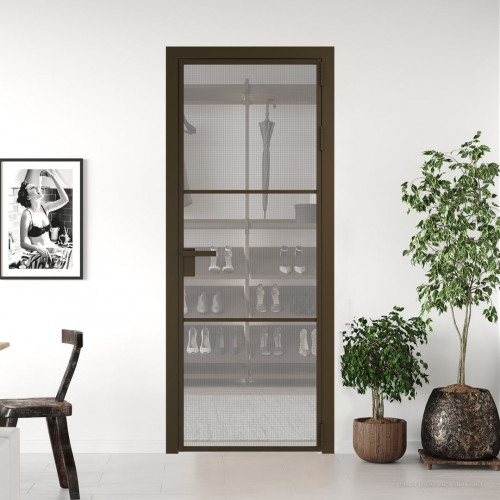Межкомнатная дверь ProfilDoors 13 AG стекло Кризет цвет профиля Деорэ