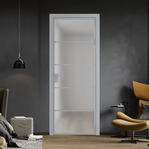 Межкомнатная дверь ProfilDoors 14 AG стекло Матовое цвет профиля Серебро
