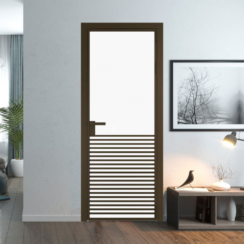 Межкомнатная дверь ProfilDoors 16 AG стекло Монохром белый просветленный триплекс цвет профиля Деорэ