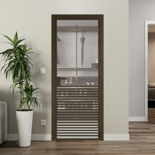 Межкомнатная дверь ProfilDoors 16 AG стекло Мору осветленное цвет профиля Деорэ