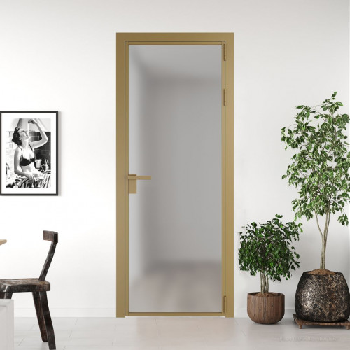 Межкомнатная дверь ProfilDoors 1 AG стекло Матовое цвет профиля Золото