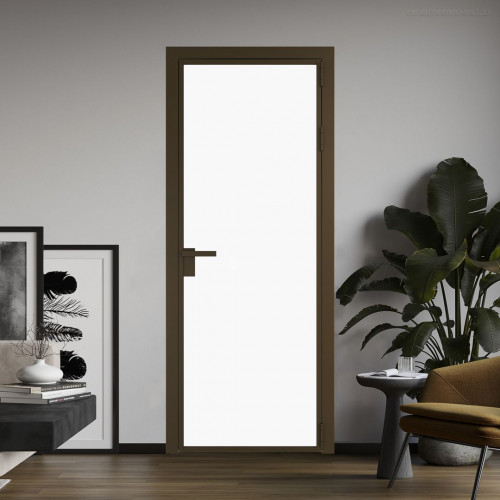 Межкомнатная дверь ProfilDoors 1 AG стекло Монохром белый просветленный триплекс цвет профиля Деорэ