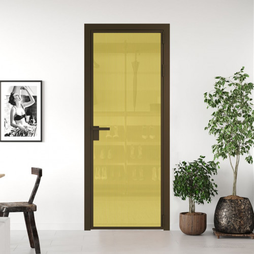 Межкомнатная дверь ProfilDoors 1 AG стекло Мору золото цвет профиля Деорэ