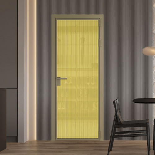 Межкомнатная дверь ProfilDoors 1 AG стекло Мору золото цвет профиля Шампань
