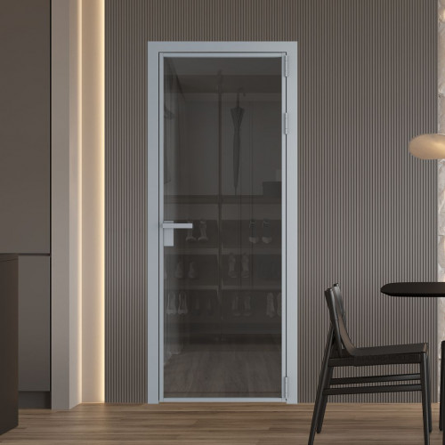 Межкомнатная дверь ProfilDoors 1 AG стекло Тонированное цвет профиля Серебро