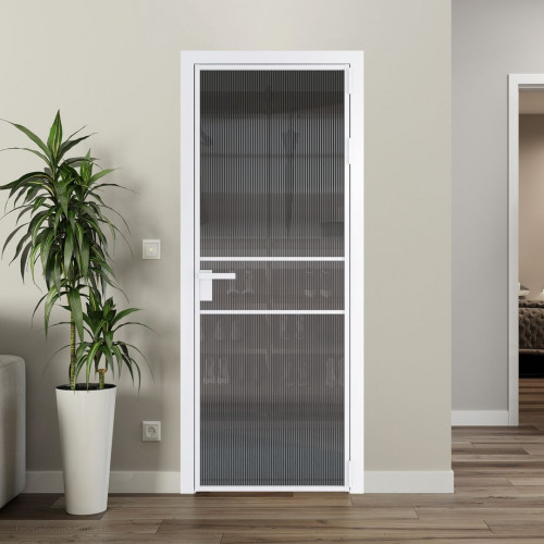 Межкомнатная дверь ProfilDoors 2 AG стекло Мору тонированное цвет профиля Вайт