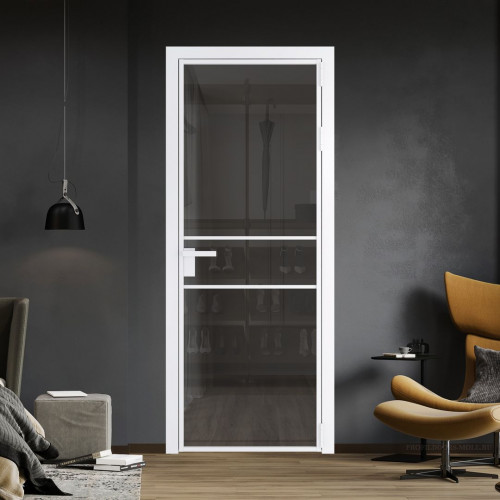 Межкомнатная дверь ProfilDoors 2 AG стекло Тонированное цвет профиля Вайт