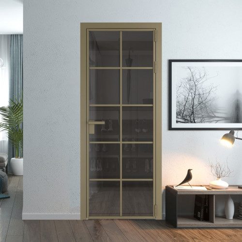 Межкомнатная дверь ProfilDoors 4 AG стекло Тонированное цвет профиля Шампань