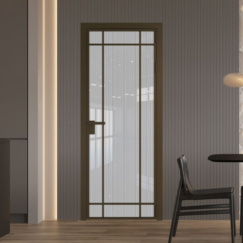 Межкомнатная дверь ProfilDoors 5 AG стекло Узор Страйп цвет профиля Деорэ