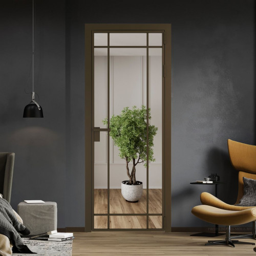 Межкомнатная дверь ProfilDoors 5 AG стекло Зеркало цвет профиля Деорэ