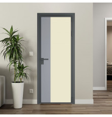 7 AG стекло Монохром жемчуг триплекс цвет профиля Серая ночь вставка Смоки