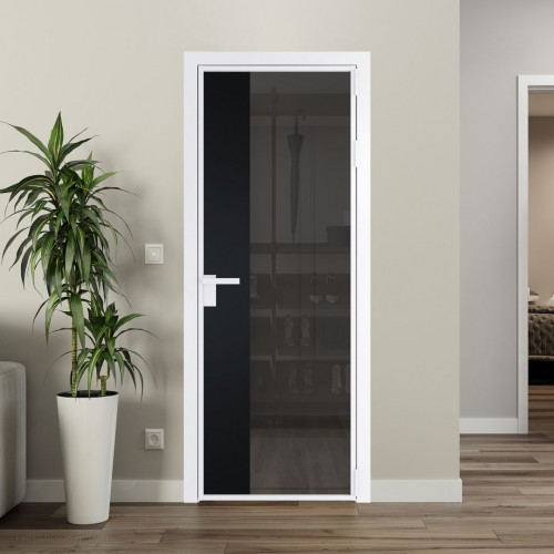 Межкомнатная дверь ProfilDoors 7 AG стекло Тонированное цвет профиля Вайт вставка Блэк