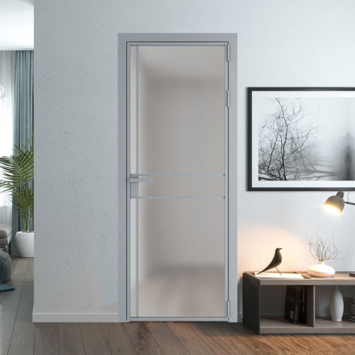 Межкомнатная дверь ProfilDoors 9 AG стекло Матовое цвет профиля Серебро