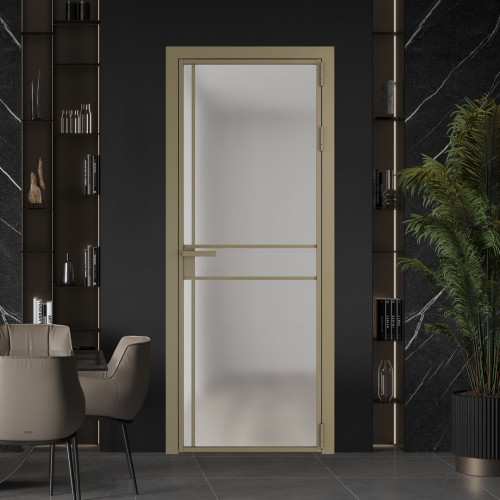 Межкомнатная дверь ProfilDoors 9 AG стекло Матовое цвет профиля Шампань