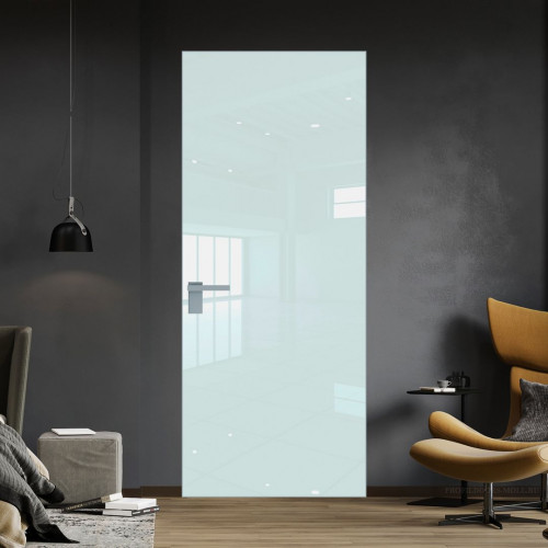 Межкомнатная дверь ProfilDoors 1 AGK цвет Lacobel Белый лак кромка Матовая
