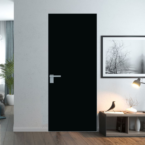 Межкомнатная дверь ProfilDoors 1 AGK цвет Монохром черный триплекс кромка Матовая