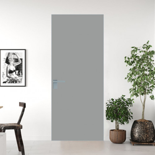 Межкомнатная дверь ProfilDoors 1 AGK цвет Монохром серый триплекс кромка Матовая