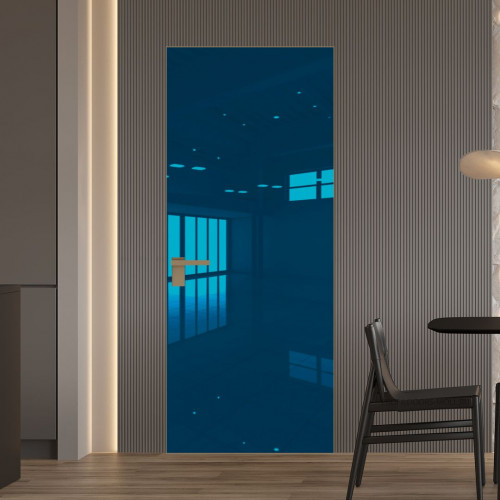 Межкомнатная дверь ProfilDoors 1 AGK цвет Зеркало Blue кромка Шампань