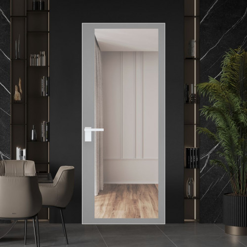 Межкомнатная дверь ProfilDoors 2 AGK цвет Планибель серый прокрас кромка Вайт