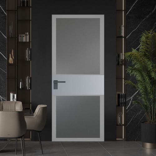 Межкомнатная дверь ProfilDoors 5 AGK цвет Мателюкс графит серый прокрас вставка Смоки кромка Серая ночь