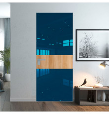 5 AGK цвет Зеркало Blue вставка Дуб Карамель кромка Матовая