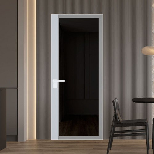 Межкомнатная дверь ProfilDoors 6 AGK цвет Планибель графит серый прокрас вставка Вайт кромка Вайт