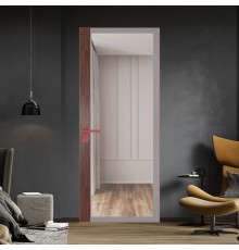 6 AGK цвет Планибель серый прокрас вставка Дуб Тобакко кромка Красный антрацит