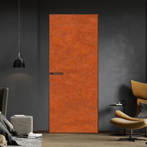 Межкомнатная дверь ProfilDoors 1 AGN композитная панель Ржавчина профиль Деорэ короб без наличника