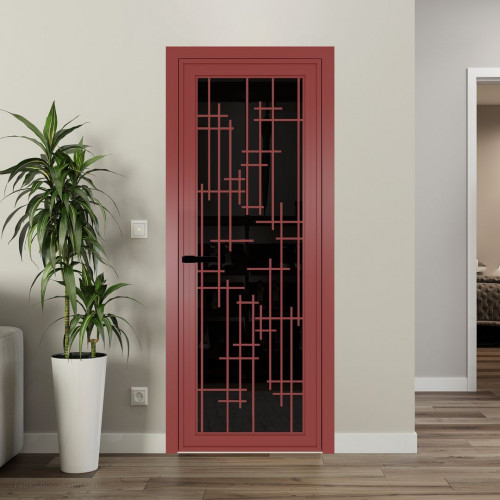 Межкомнатная дверь ProfilDoors 1 AGP Черное тонированное профиль Красный антрацит Рисунок 6