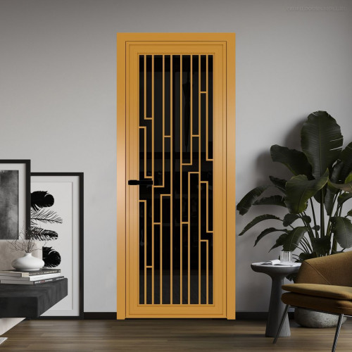 Межкомнатная дверь ProfilDoors 1 AGP Черное тонированное профиль Золото Рисунок 5