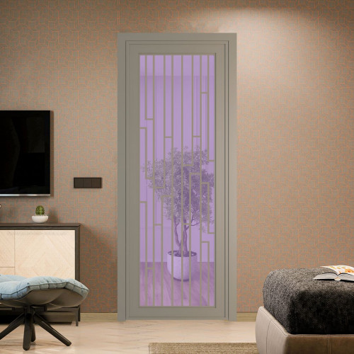 Межкомнатная дверь ProfilDoors 1 AGP Фиолетовое шпион профиль Никель матовый Рисунок 5
