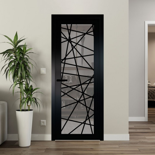 Межкомнатная дверь ProfilDoors 1 AGP Комфорт серый профиль Черный матовый Рисунок 4