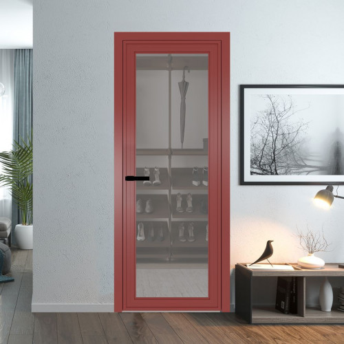Межкомнатная дверь ProfilDoors 1 AGP Комфорт серый профиль Красный антрацит Без рисунка