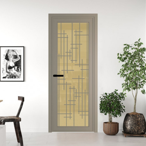 Межкомнатная дверь ProfilDoors 1 AGP Кризет золото профиль Никель матовый Рисунок 6