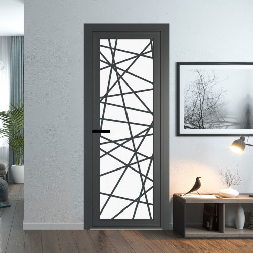 Межкомнатная дверь ProfilDoors 1 AGP Монохром белый просветленный триплекс профиль Серая ночь Рисунок 4