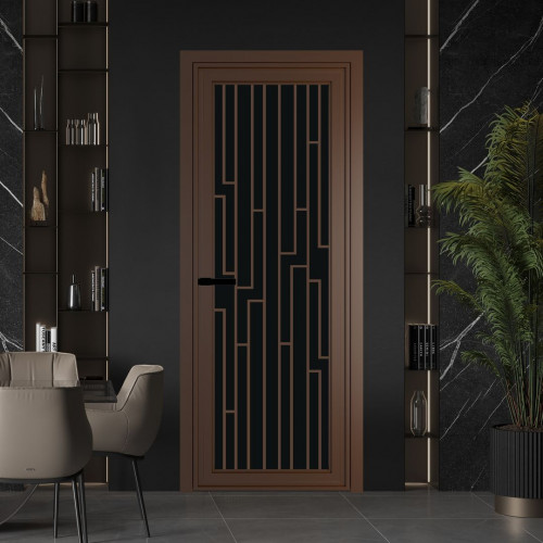 Межкомнатная дверь ProfilDoors 1 AGP Монохром черный триплекс профиль Деорэ Рисунок 5